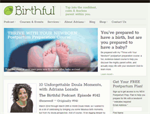 Tablet Screenshot of birthful.com